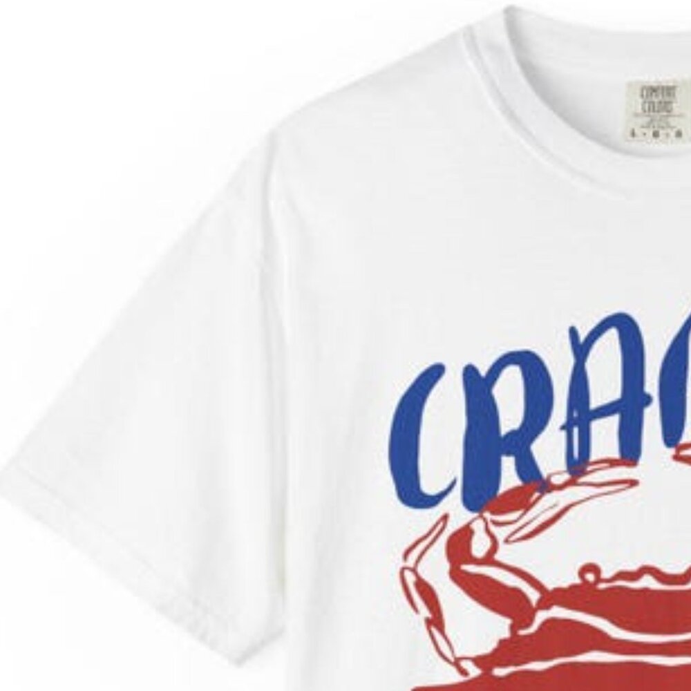 Crab Lover Club T-Shirt β Seafood Lover Tee β Coastal Summer Shirt - Picture 3 of 3